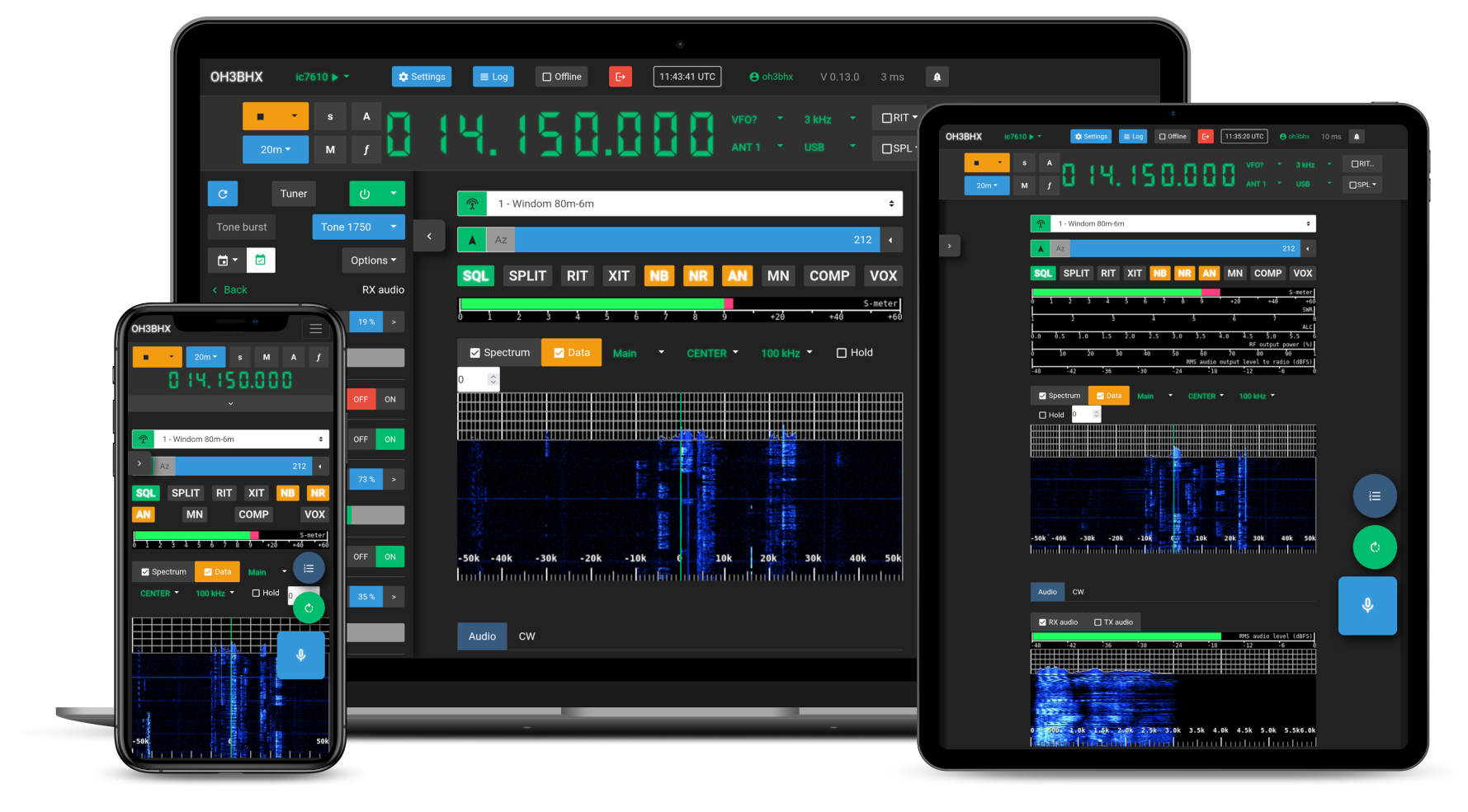 Web Radio Control Fernsteuerungssoftware per Webbowser